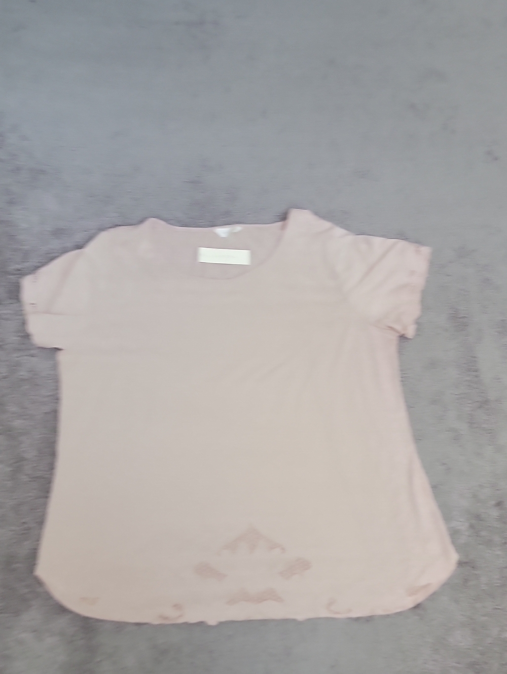 ADIVA Lace Trim Short Sleeve Top in Pink Size 1X